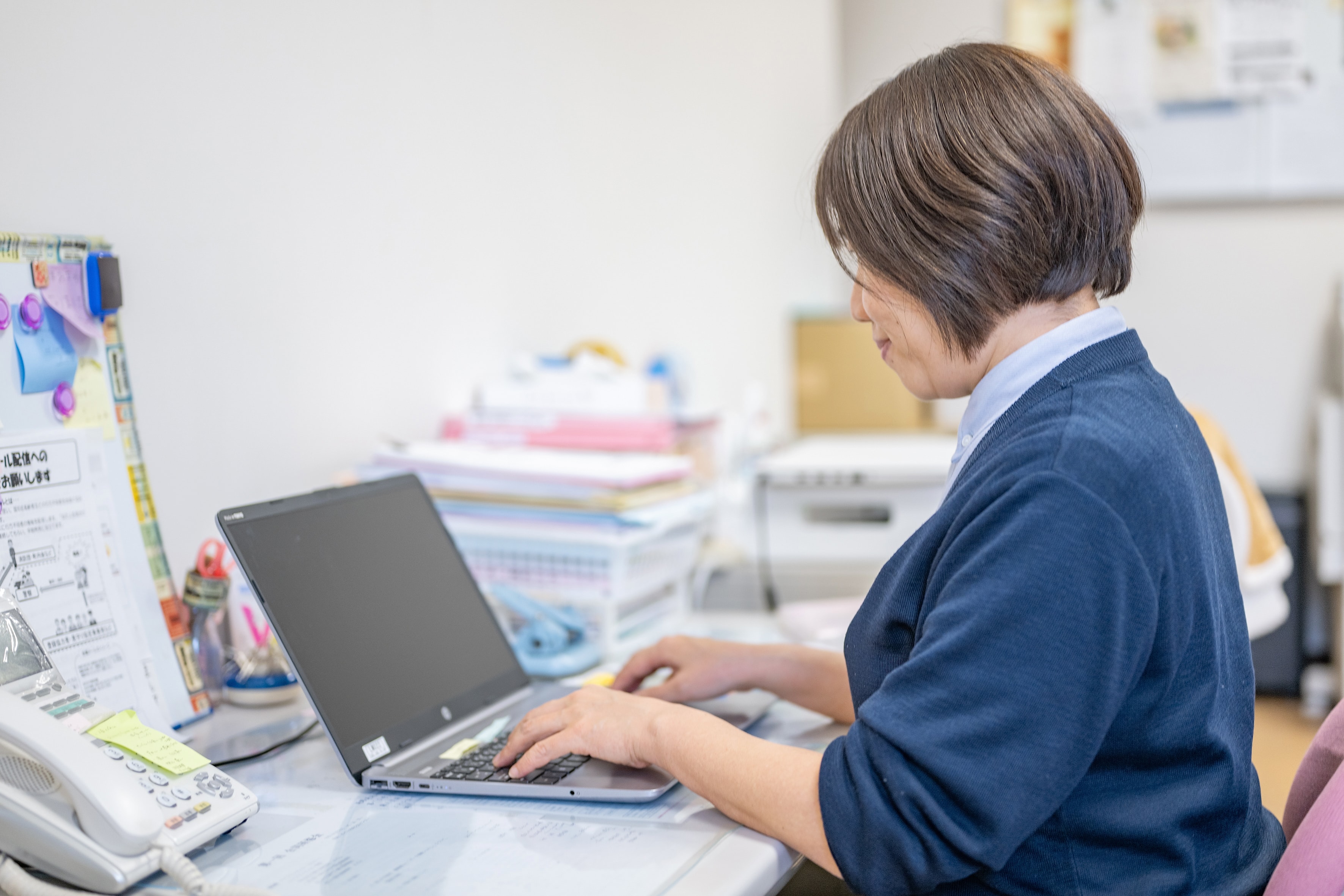 介護支援専門員による業務の様子